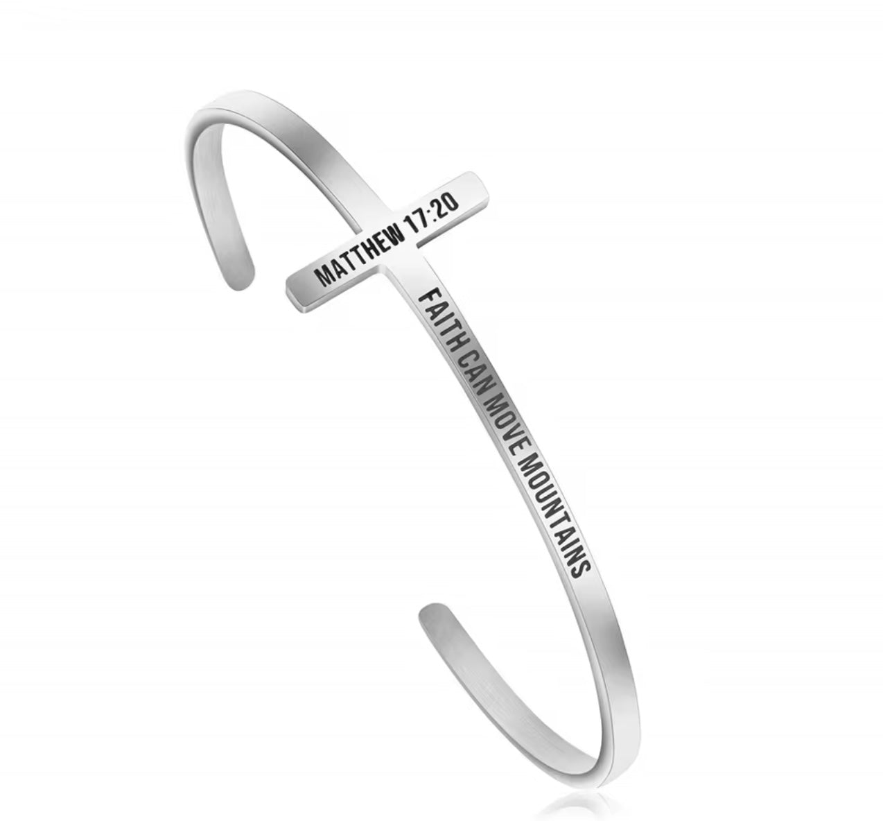 Bible Verse Scripture Cuff Bracelet