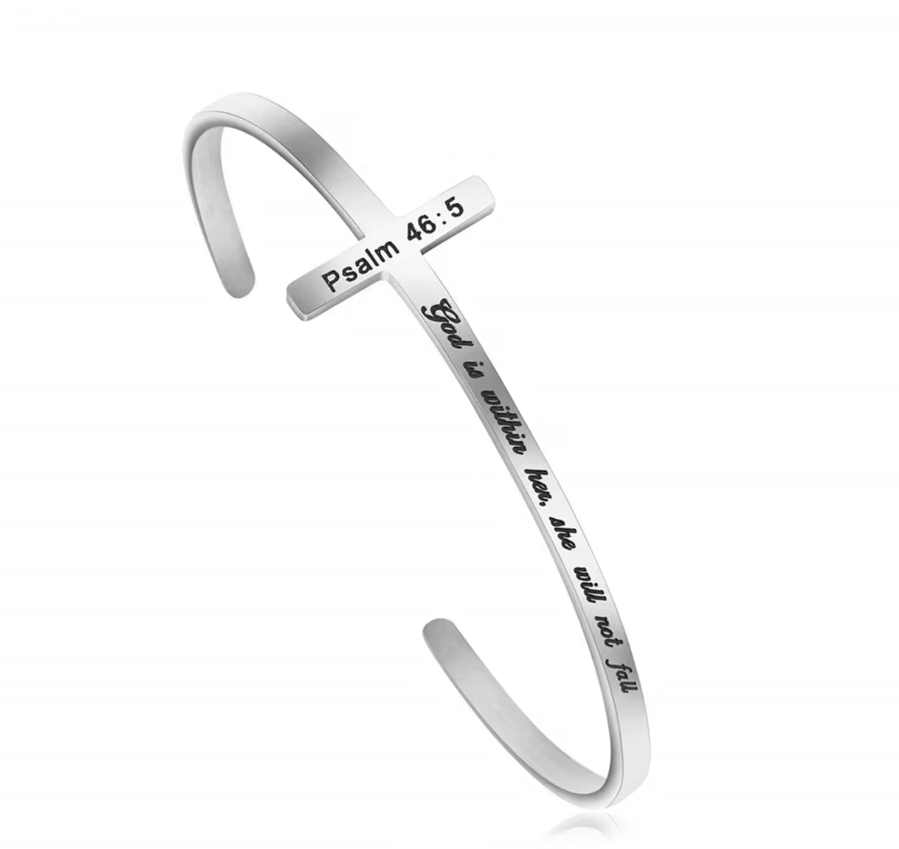 Bible Verse Scripture Cuff Bracelet